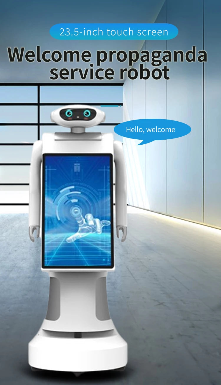 Smart Robot with Face Recognition & Interactive Advertising Display