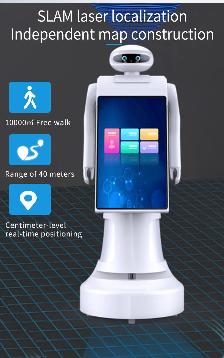 Smart Robot with Face Recognition & Interactive Advertising Display