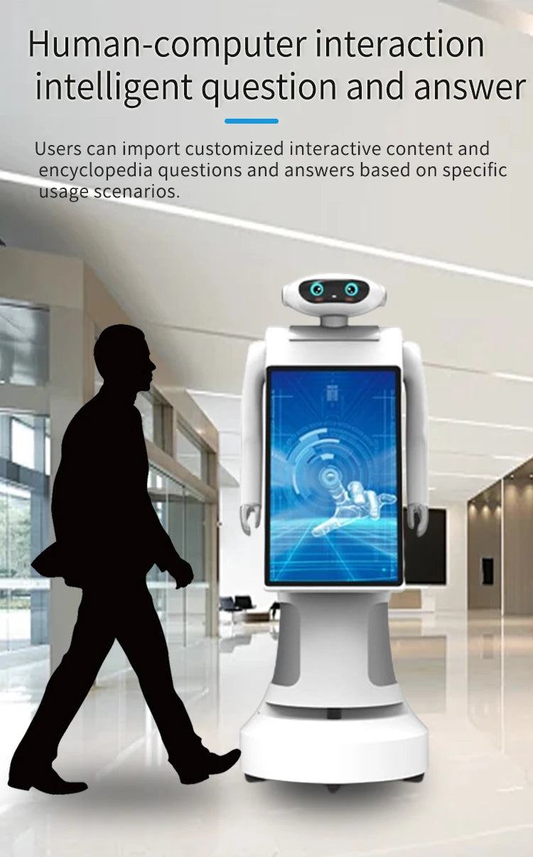Smart Robot with Face Recognition & Interactive Advertising Display
