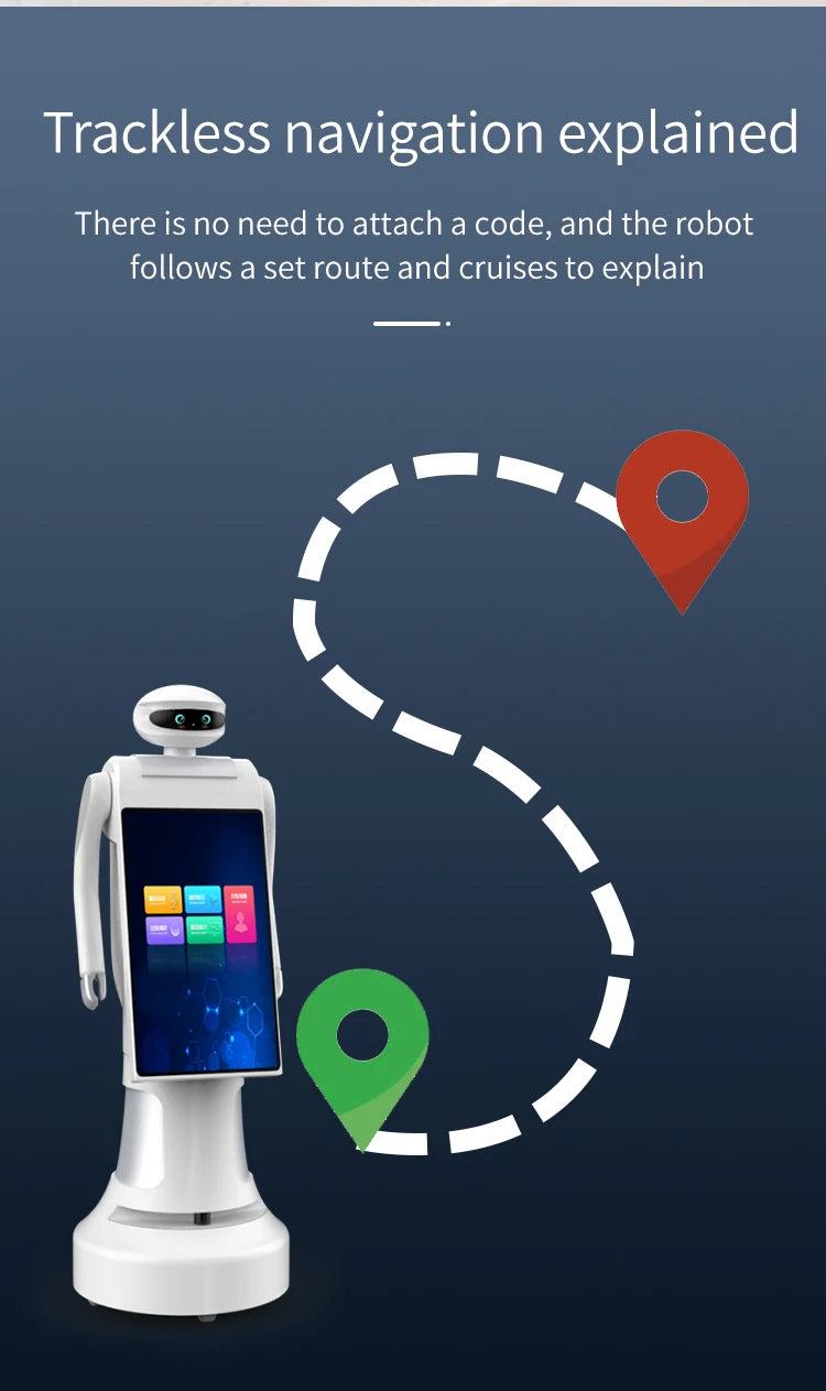 Smart Robot with Face Recognition & Interactive Advertising Display