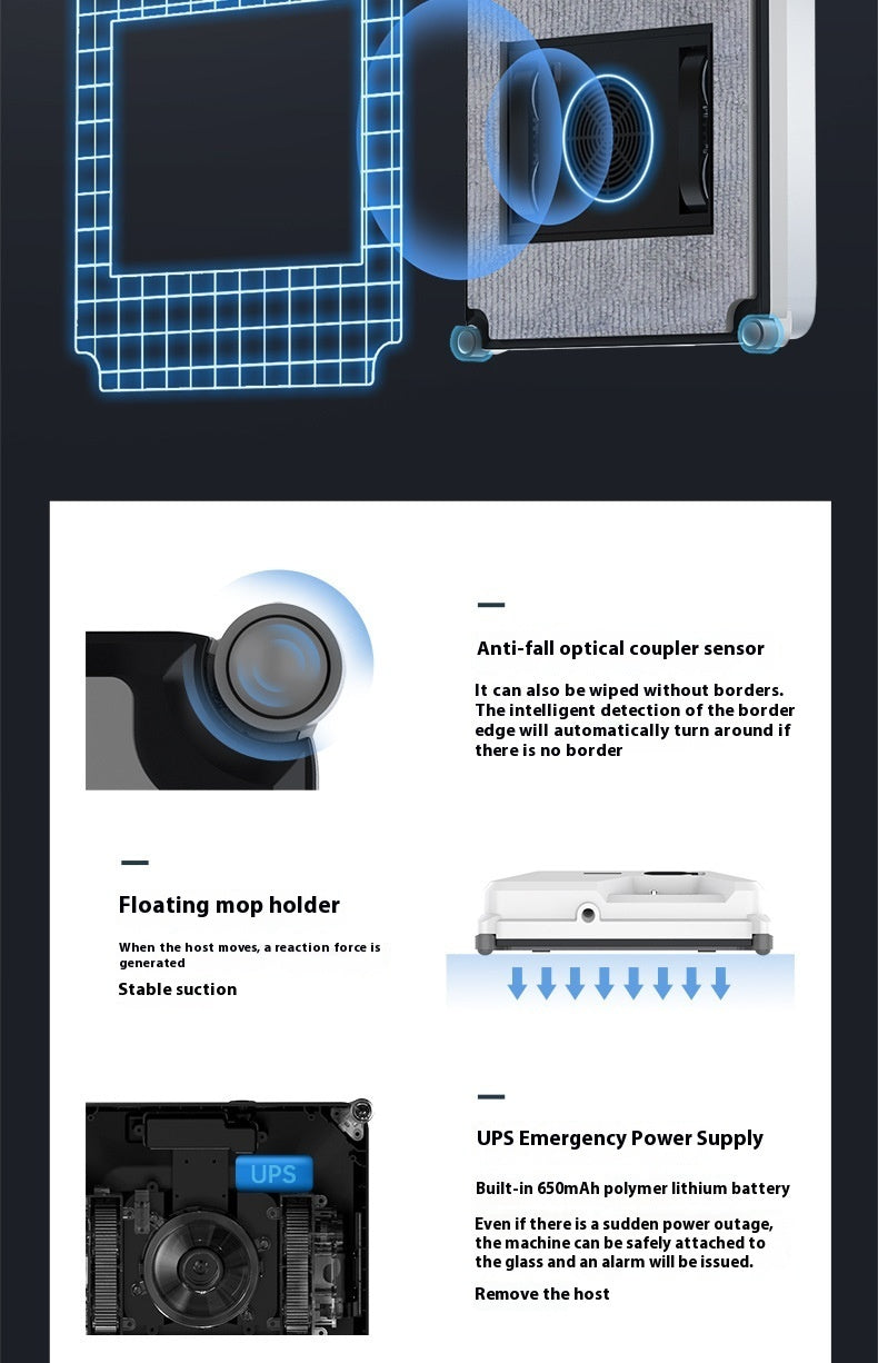 Automatic Glass Window Cleaner Robot | Intelligent Small Window Cleaner