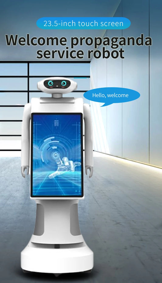 Smart Robot with Face Recognition & Interactive Advertising Display