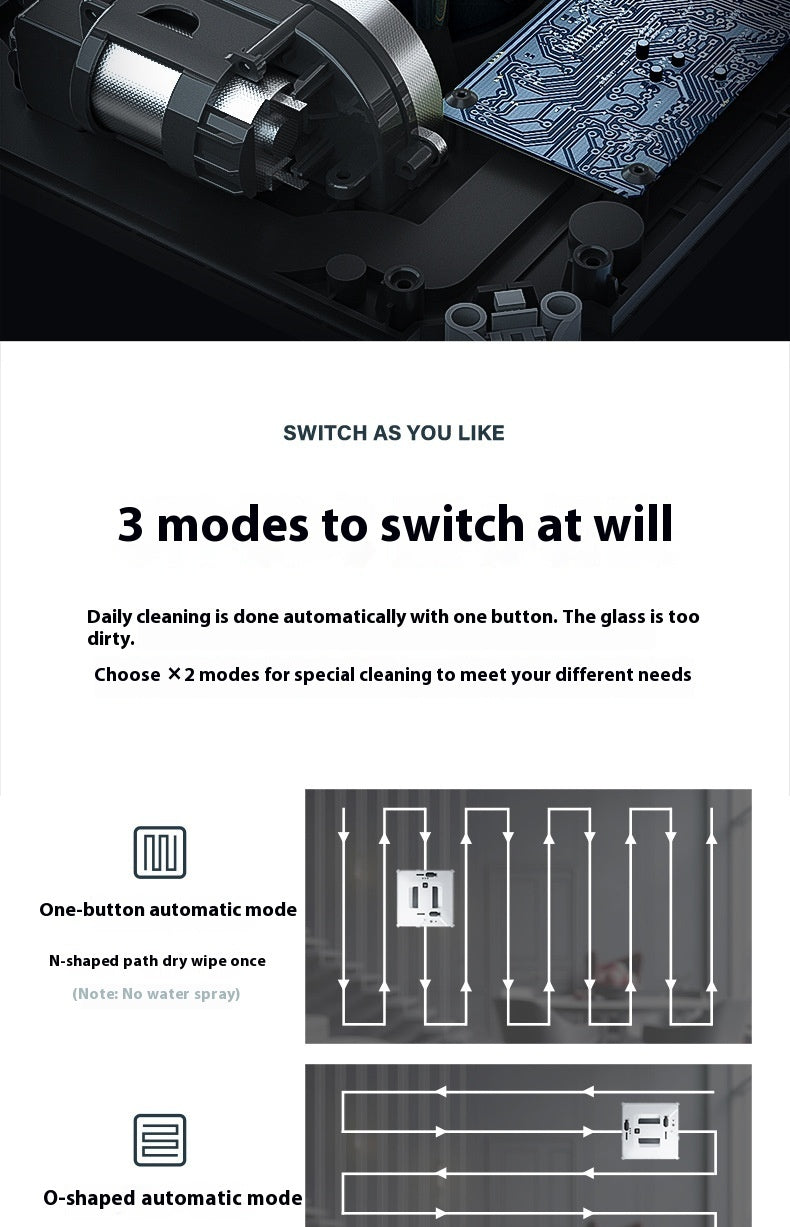 Automatic Glass Window Cleaner Robot | Intelligent Small Window Cleaner