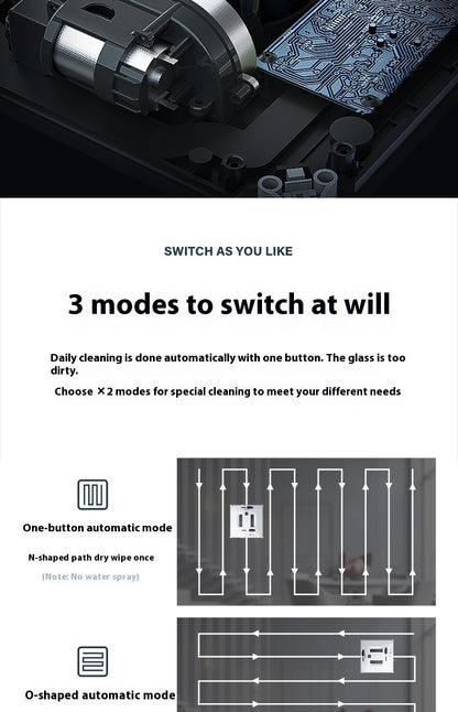 Automatic Glass Window Cleaner Robot | Intelligent Small Window Cleaner